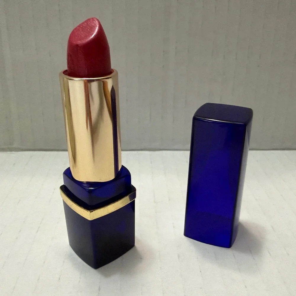 Estee Lauder Pure Color Long Lasting Lipstick 188 Rubellite Pink Red Gold Navy